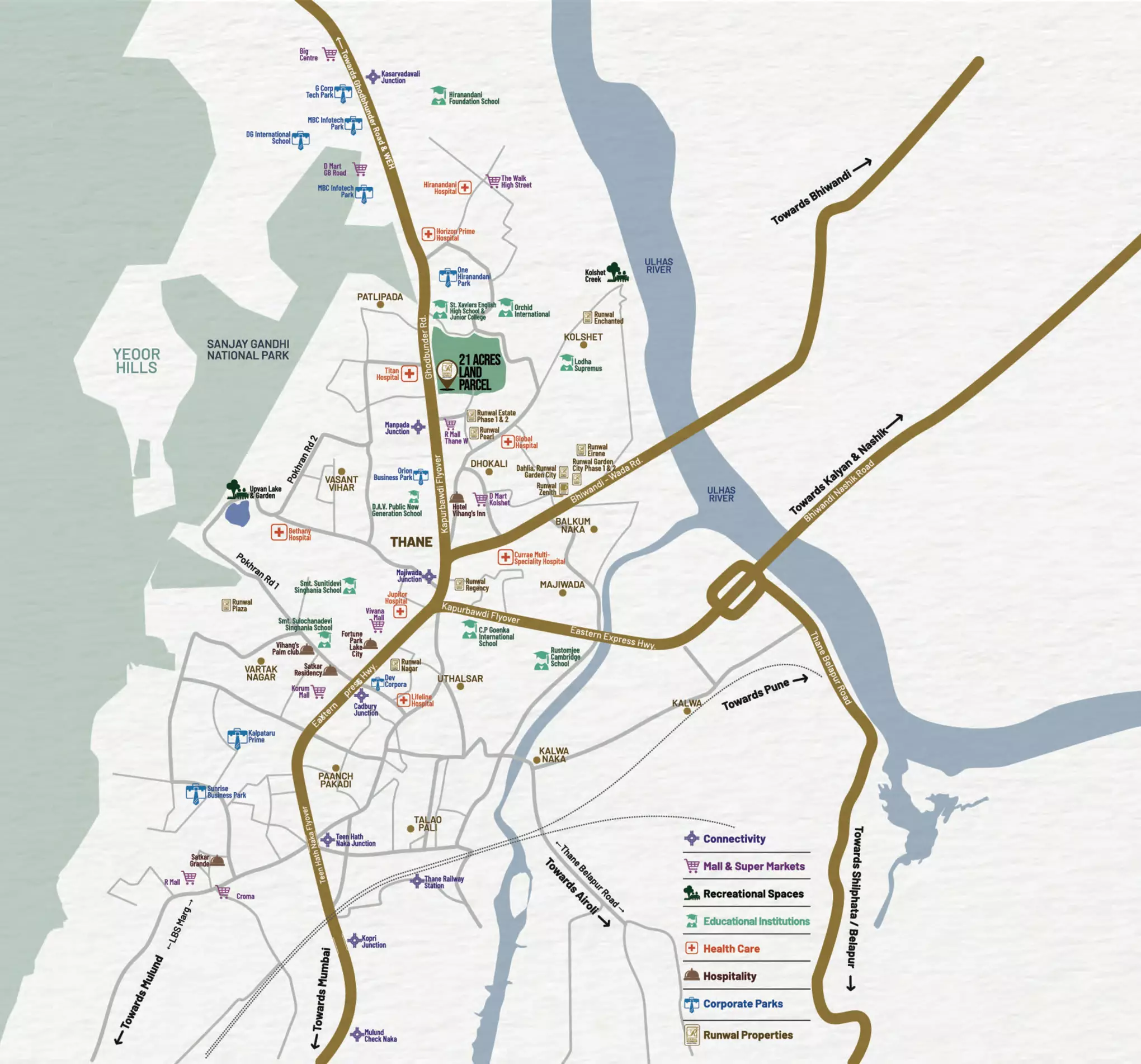 Runwal One Location Map